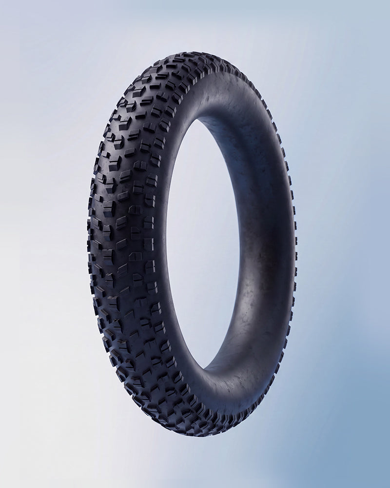 16″×3″ puncture-resistant fat tires